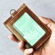 C087 Portable Casual Genuine Leather Driving Licence Credit Access Card Holder