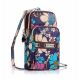 5.5 inch Ethnic Retro Colorful Painting Mobile Phone Coin Storage Small Wrist Bag Handbag Purse