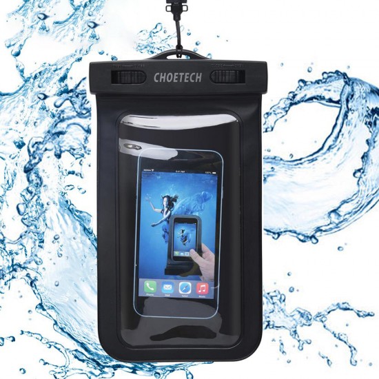 Swimming Diving PVC Touch Screen Clear IPX8 Waterproof Phone Bag Phone Pouch with Strap for 100*170mm Devices for iPhone SE 11 X XS XR 8 7 6 6S Plus