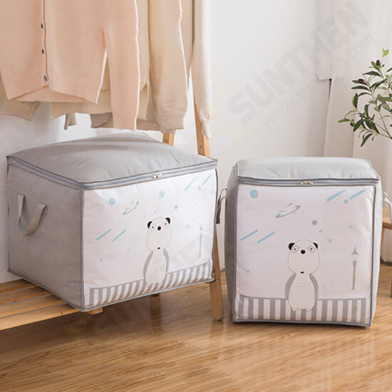 Cartoon Large Capacity Dustproof Non-Woven Fabrics Household Supplies Stuff Storage Bag Organizer