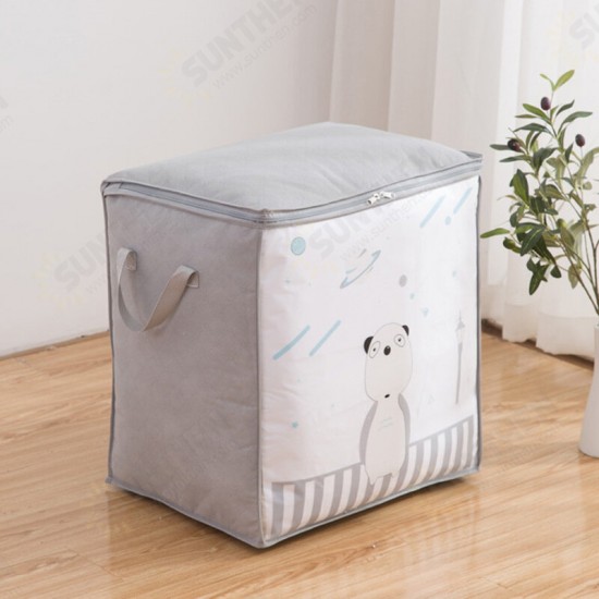 Cartoon Large Capacity Dustproof Non-Woven Fabrics Household Supplies Stuff Storage Bag Organizer