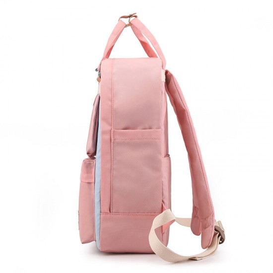 Casual Large Capacity Waterproof Nylon Women Backpack Macbook Tablet Storage Teenage Girls School Bag