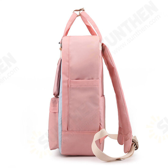 Casual Large Capacity Waterproof Nylon Women Backpack Macbook Tablet Storage Teenage Girls School Bag