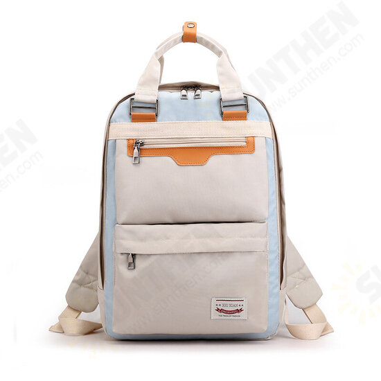 Casual Large Capacity Waterproof Nylon Women Backpack Macbook Tablet Storage Teenage Girls School Bag