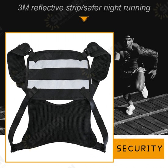 Casual Sport with 3M Night Reflective Strip Waterproof Mobile Phone Storage Chest Bag