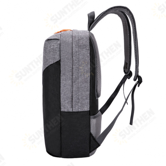 Contrast Color Pattern Large Capacity Multi-Pocket Nylon Macbook Storage Bag Backpack