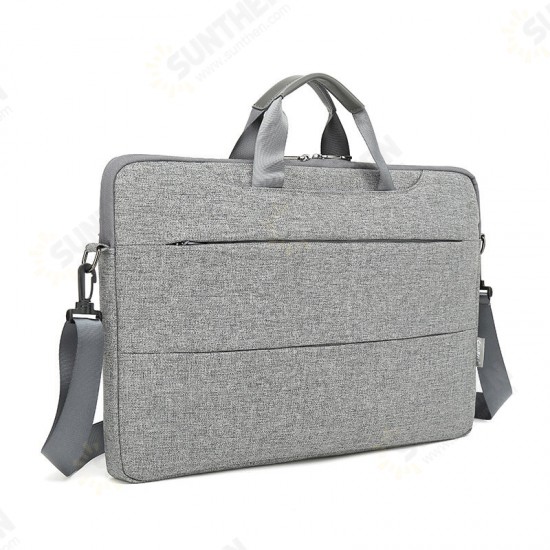 Portable 15.6 inch Multifunctional Multi-Pockets Waterproof Macbook Laptop Sleeve Storage Bag