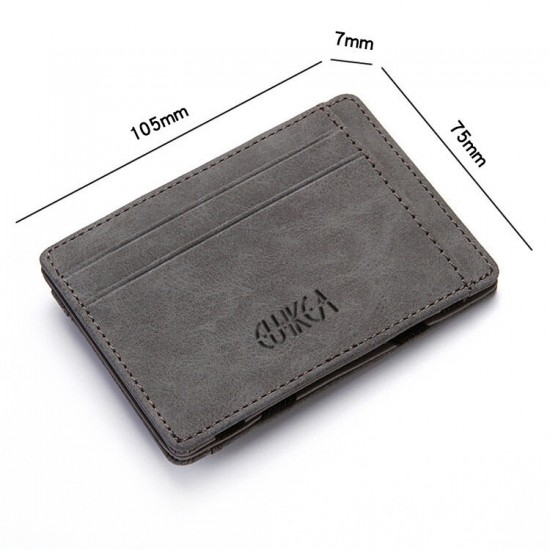 Creative Foldable with Multi-Pocket Card Holders PU Leather Short Wallet Coin Purse