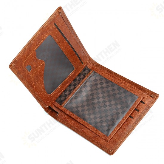 Creative US Dollar Pattern Casual Flip with Multi-Card Slot Pockets Men Foldable Short Wallet Handbag