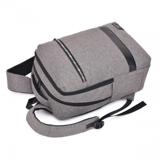 DX-691 Casual Large Capacity Wear-Resistant with USB Charging Jack Macbook Unisex Storage Bag Backpack