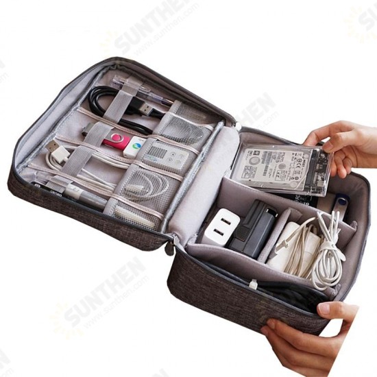 Digital Accessories Storage Bag USB Charger USB Cable U Disk Organizer Travel Bag