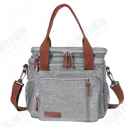 Expandable Large Capacity with Multiple Pockets Leak-proof Drinks Lunch Insulated Bag Picnic Storage Bag Expandable Large Capacity with Multiple Pockets Leak-proof Drinks Lunch Insulated Bag Picnic Storage Bag