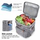 Expandable Large Capacity with Multiple Pockets Leak-proof Drinks Lunch Insulated Bag Picnic Storage Bag