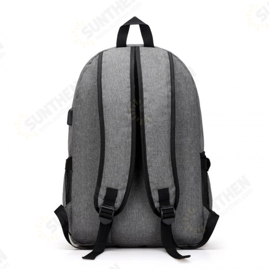 Casual Large Capacity Macbook Storage Bag with Charging Port College Students Men Backpack Schoolbag