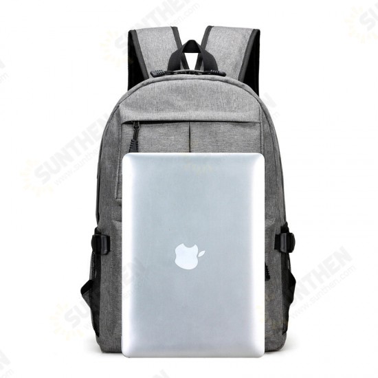 Casual Large Capacity Macbook Storage Bag with Charging Port College Students Men Backpack Schoolbag