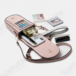 Fashion 6.5 inch with 5 Card Slots Mobile Phone Storage Women Crossbody Shoulder Bag