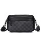 Fashion Business Large Capacity Waterproof PU Leather Crossbody Chest Shoulder Bag