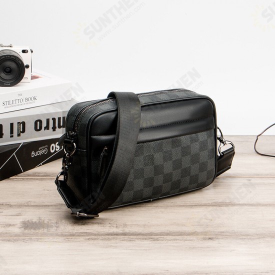 Fashion Business Large Capacity Waterproof PU Leather Crossbody Chest Shoulder Bag