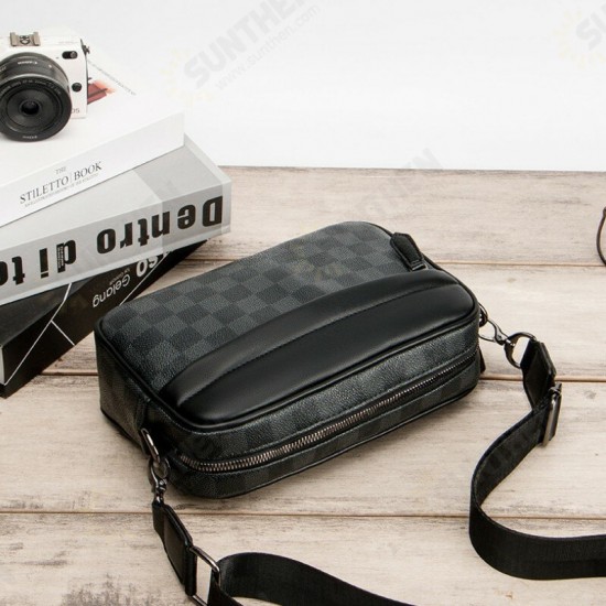 Fashion Business Large Capacity Waterproof PU Leather Crossbody Chest Shoulder Bag