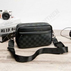 Fashion Business Large Capacity Waterproof PU Leather Crossbody Chest Shoulder Bag