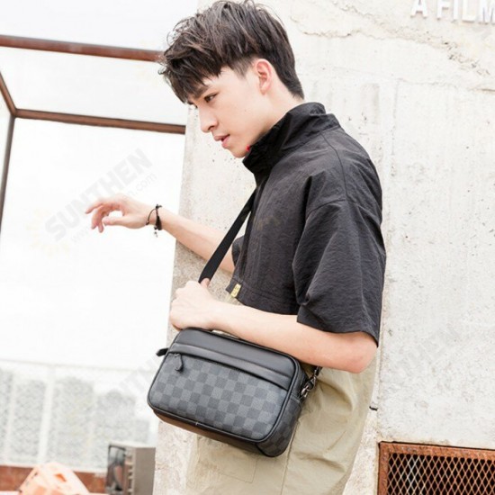 Fashion Business Large Capacity Waterproof PU Leather Crossbody Chest Shoulder Bag