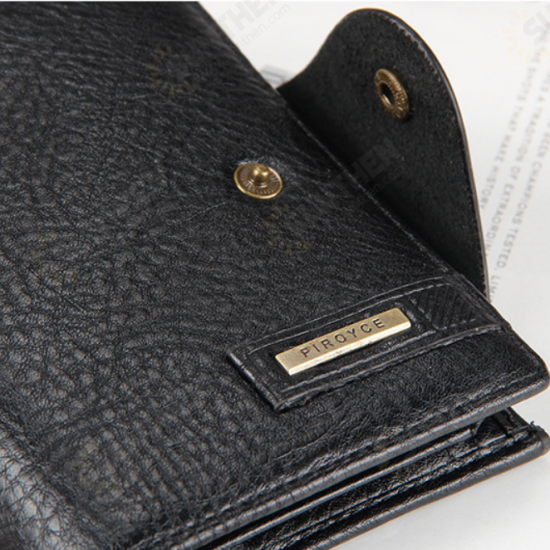 Fashion Casual Large Capacity with Card Slots Men PU Leather Men Short Phone Wallet Bag Coin Clutch Handbag