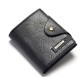 Fashion Casual Large Capacity with Card Slots Men PU Leather Men Short Phone Wallet Bag Coin Clutch Handbag