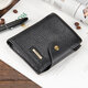 Fashion Casual Large Capacity with Card Slots Men PU Leather Men Short Phone Wallet Bag Coin Clutch Handbag