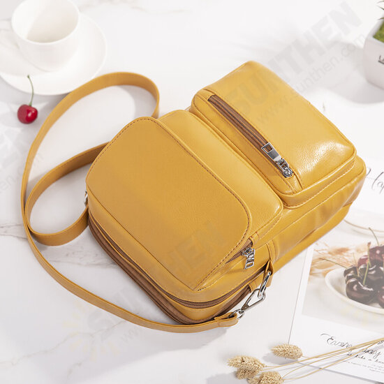 Fashion Casual Large Capacity with Multi-Pocket Mobile Phone Tablet Storage Crossbody Shoulder Bag Backpack