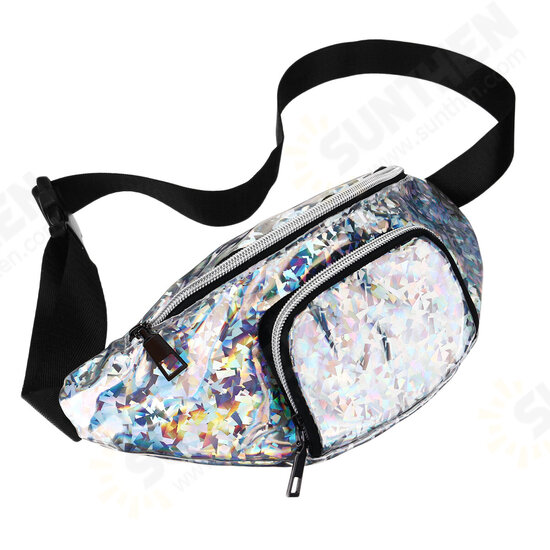 Fashion Casual Laser Glitter with Belt Unisex Phone Storage Waist Bag Coin Money Pouch Bag Messenger Bag Fashion Casual Laser Glitter with Belt Unisex Phone Storage Waist Bag Coin Money Pouch Bag Messenger Bag
