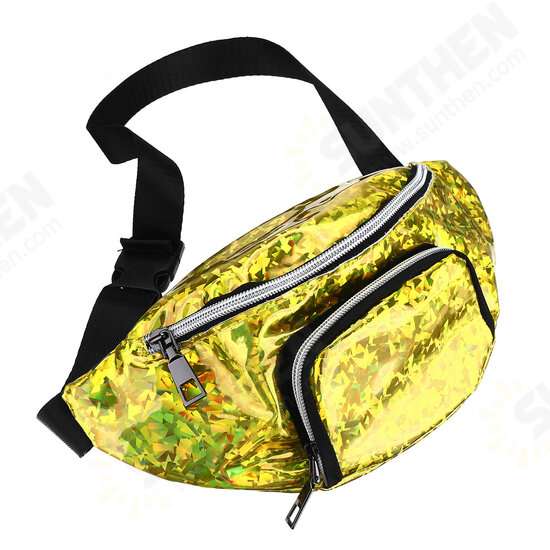 Fashion Casual Laser Glitter with Belt Unisex Phone Storage Waist Bag Coin Money Pouch Bag Messenger Bag Fashion Casual Laser Glitter with Belt Unisex Phone Storage Waist Bag Coin Money Pouch Bag Messenger Bag