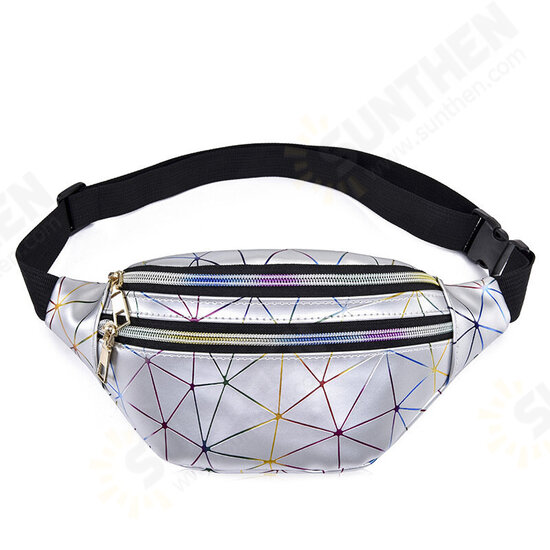 Fashion Casual Laser Multi-Layer PU Mobile Phone Storage Waist Bag Crossbody Bag Chest Bag Fashion Casual Laser Multi-Layer PU Mobile Phone Storage Waist Bag Crossbody Bag Chest Bag