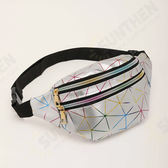 Fashion Casual Laser Multi-Layer PU Mobile Phone Storage Waist Bag Crossbody Bag Chest Bag Fashion Casual Laser Multi-Layer PU Mobile Phone Storage Waist Bag Crossbody Bag Chest Bag