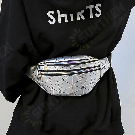 Fashion Casual Laser Multi-Layer PU Mobile Phone Storage Waist Bag Crossbody Bag Chest Bag Fashion Casual Laser Multi-Layer PU Mobile Phone Storage Waist Bag Crossbody Bag Chest Bag