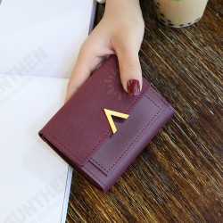 Fashion Casual V-Shaped Decorative Large Capacity Female Small Purse Card Holder Fashion Casual V-Shaped Decorative Large Capacity Female Small Purse Card Holder