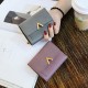 Fashion Casual V-Shaped Decorative Large Capacity Female Small Purse Card Holder