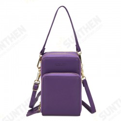 Fashion Casual Women Large Capacity Multi-Pockets Zipper Mobile Phone Storage Shoulder Crossbody Bag Fashion Casual Women Large Capacity Multi-Pockets Zipper Mobile Phone Storage Shoulder Crossbody Bag