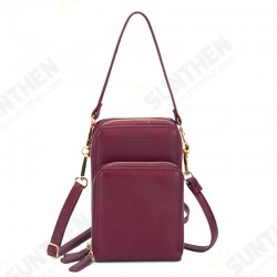 Fashion Casual Women Large Capacity Multi-Pockets Zipper Mobile Phone Storage Shoulder Crossbody Bag Fashion Casual Women Large Capacity Multi-Pockets Zipper Mobile Phone Storage Shoulder Crossbody Bag