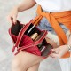 Fashion Casual Women Large Capacity Multi-Pockets Zipper Mobile Phone Storage Shoulder Crossbody Bag