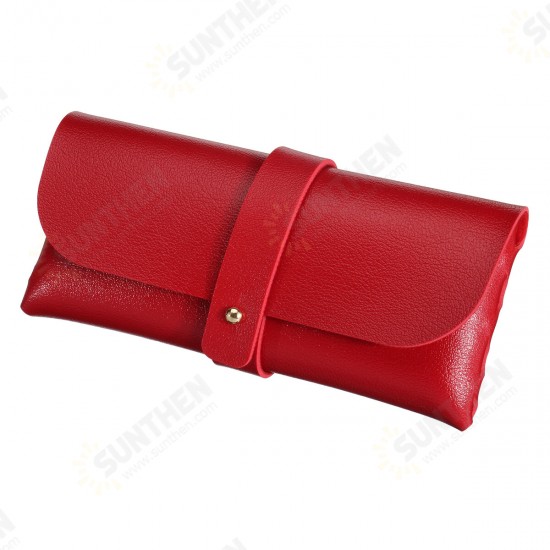 Fashion Colorful PVC Leather Handmade Glasses Pencil Mobile Phone Storage Bag