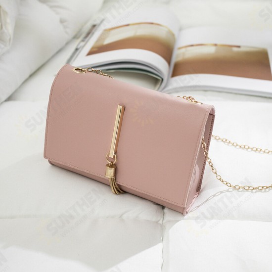 Fashion Female PU Leather Square Chain Bag Shoulder Messenger Bag