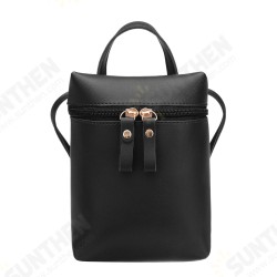 Fashion Female Zipper PU Leather Crossbody Bag Shoulder Bag Messenger Bag Coin Phone Bag for iPhone Xiaomi for Samsung