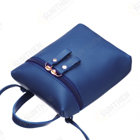 Fashion Female Zipper PU Leather Crossbody Bag Shoulder Bag Messenger Bag Coin Phone Bag for iPhone Xiaomi for Samsung