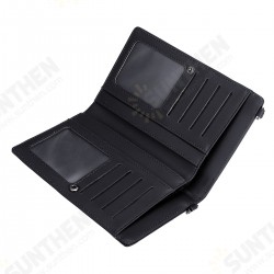 Fashion Folding with Multi-Card Slots PU Leather Wallet Purse Mobile Phone Storage Shoulder Bag Fashion Folding with Multi-Card Slots PU Leather Wallet Purse Mobile Phone Storage Shoulder Bag