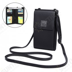 Fashion Folding with Multi-Card Slots PU Leather Wallet Purse Mobile Phone Storage Shoulder Bag Fashion Folding with Multi-Card Slots PU Leather Wallet Purse Mobile Phone Storage Shoulder Bag