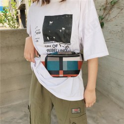 Fashion Geometric Pattern Large Capacity PU Leather Mobile Phone Storage Shoulder Crossbody Bag Waist Packs Fashion Geometric Pattern Large Capacity PU Leather Mobile Phone Storage Shoulder Crossbody Bag Waist Packs