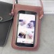 Fashion Multi-Layer with Touch Screen Window Mobile Phone Storage Shoulder Bag Handbag Messenger Bag