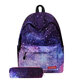 Fashion Starry Sky Pattern Large Capacity Macbook Tablet Storage Bag Backpack Student School Bag