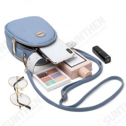 Fashion Women Large Capacity 2-Layer Pocket Mobile Phone Storage Crossbody Shoulder Bag Fashion Women Large Capacity 2-Layer Pocket Mobile Phone Storage Crossbody Shoulder Bag