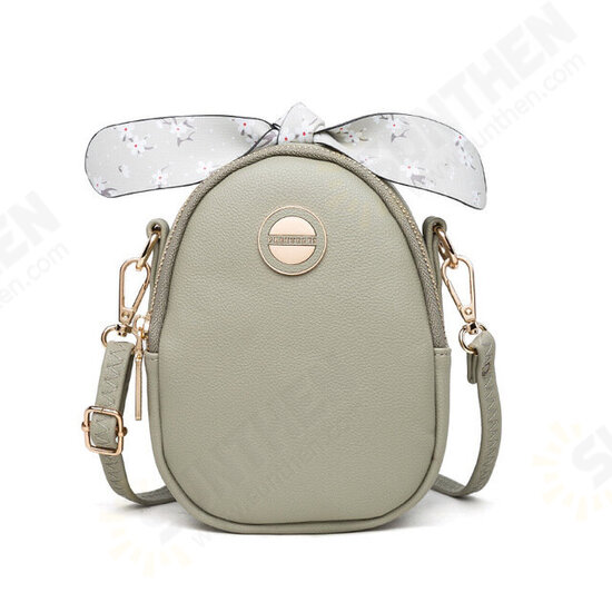 Fashion Women Large Capacity 2-Layer Pocket Mobile Phone Storage Crossbody Shoulder Bag